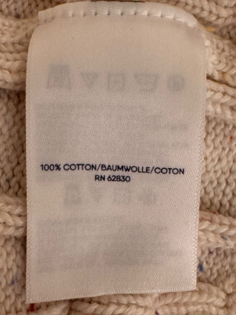 Lands End Women's Cable Knit Cotton Sweater - Plus Size - 3X - Picture 5 of 7